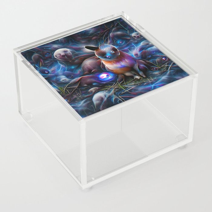 Purple Rabbit Acrylic Box