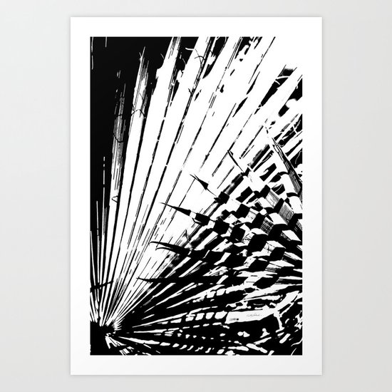 Spiked Palm Art Print