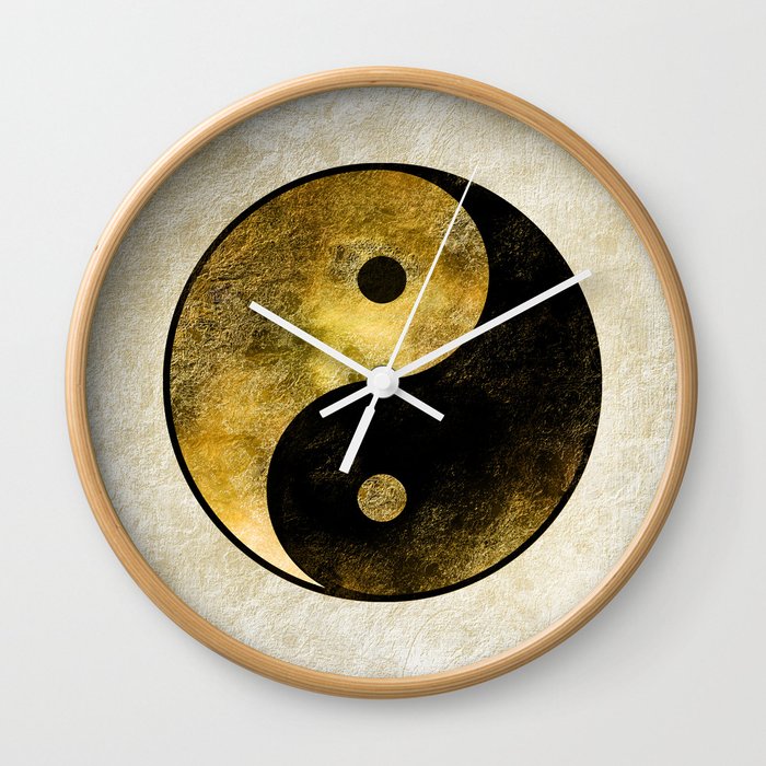 Yin and Yang Wall Clock