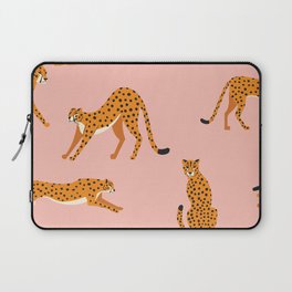 Cheetahs pattern on pink Laptop Sleeve
