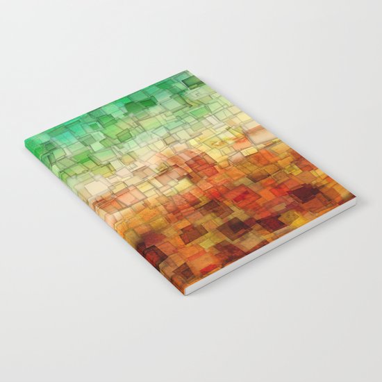 Golden Tide Mosaic Notebook