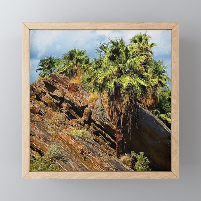 Palm Canyon, Palm Springs Framed Mini Art Print