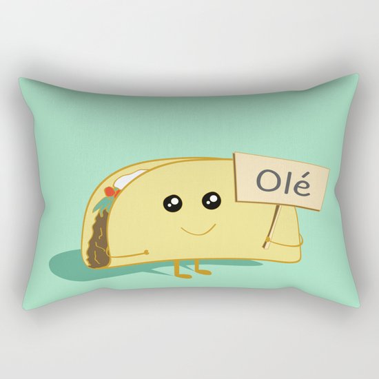 Happy Taco, Olé Rectangular Pillow
