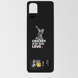 I love cricket Stylish cricket silhouette design for all cricket lovers. Android Card Case