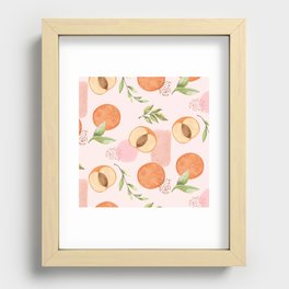Peach Tea Recessed Framed Print
