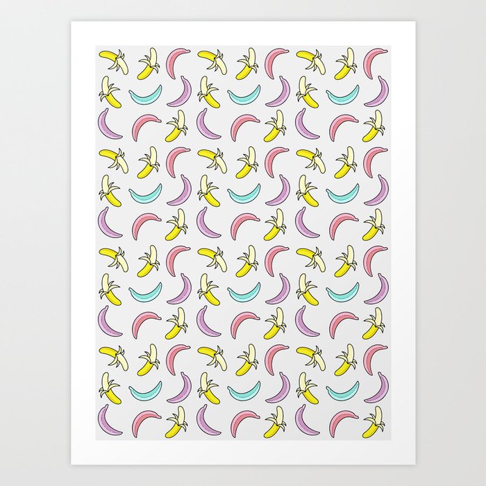 Banana Theme Art Print