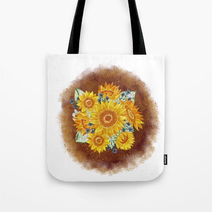 Sunflowers, Backgrounds, clipart, flower, Tote Bag