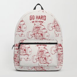 Go Hard or Go home Cat Backpack