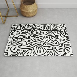 Urban Art Street Graffiti Brick Wall Area Rugs Kid Bedroom Living Room Floor Mat