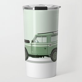 Car illustration - land rover defender Travel Mug
