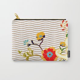 Lines and flowers Carry-All Pouch