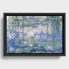 Water Lilies Claude Monet Fine Art Framed Canvas