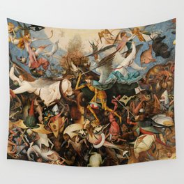 The Fall of the Rebel Angels, 1562 by Pieter Bruegel the Elder Wall Tapestry