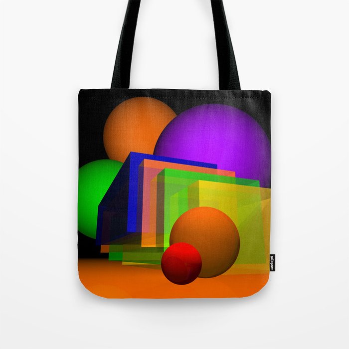 spheres and boxes -3- Tote Bag