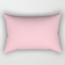 Bubblegum Pink Solid Color Popular Hues - Patternless Shades of Pink Collection - Hex Value #FFC1CC Rectangular Pillow