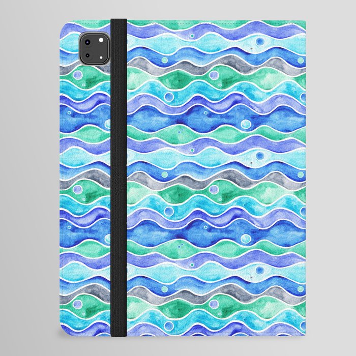 Ocean Pattern - Dolphin iPad Folio Case