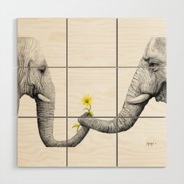 "Up Close You Are More Wrinkly Than I Remembered" Wood Wall Art