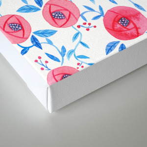Watercolour Florals Canvas Print By Lizlapointe Society6