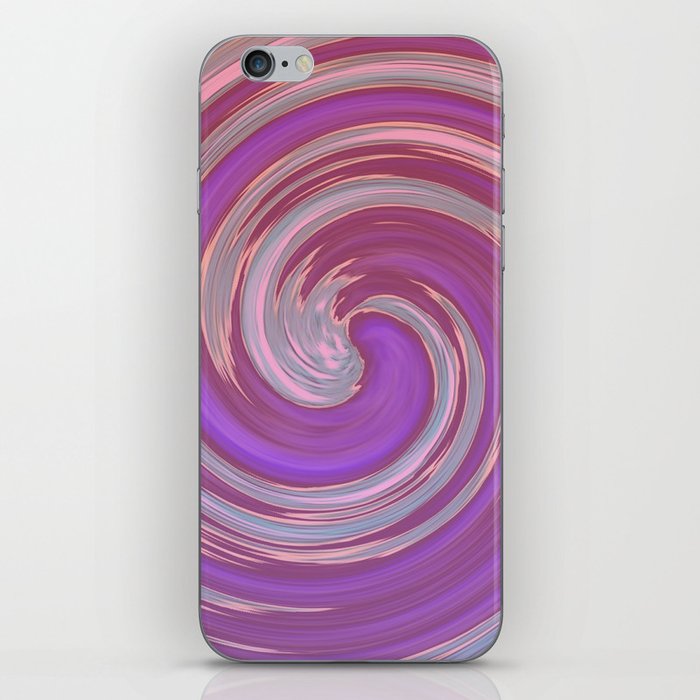 Pink and Purple Swirls iPhone Skin