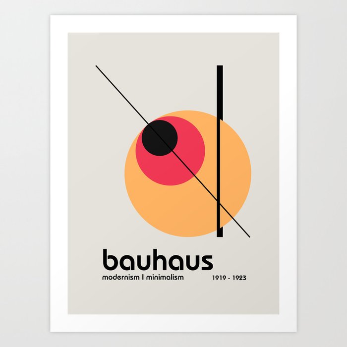 Bauhaus Modernism I Minimalism 1919 - 1923 Art Print