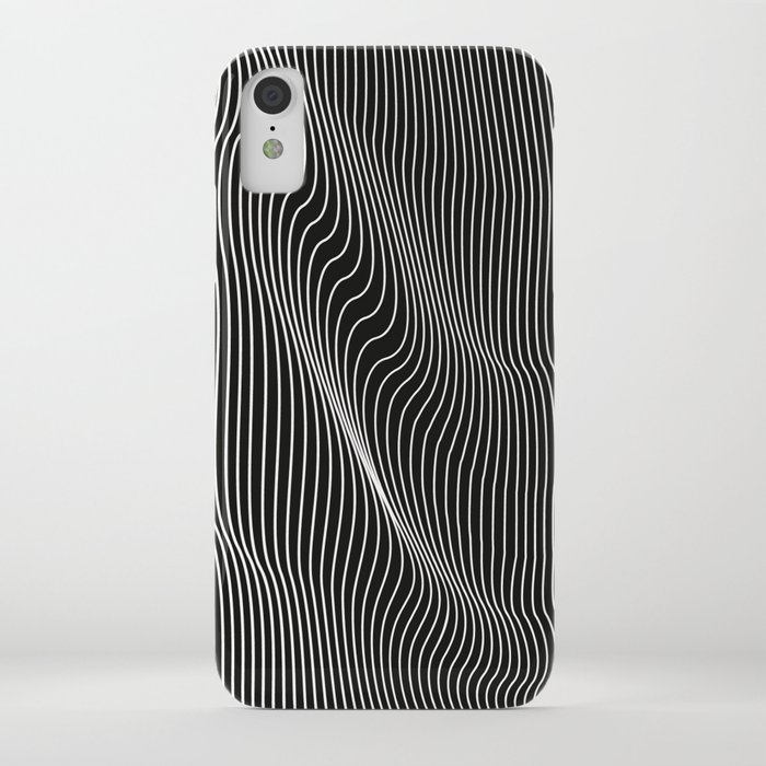 minimal curves black iphone case