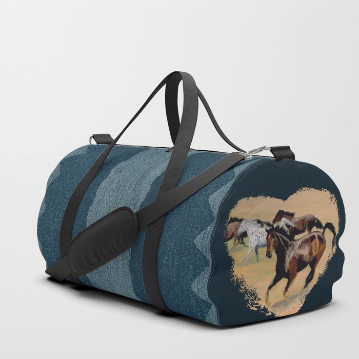 Galloping Horse Close-Up Duffle Bag