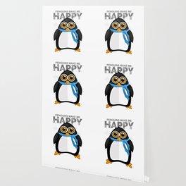 Penguins Make Me Happy Wallpaper