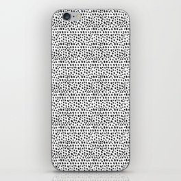 Black dots pattern iPhone Skin