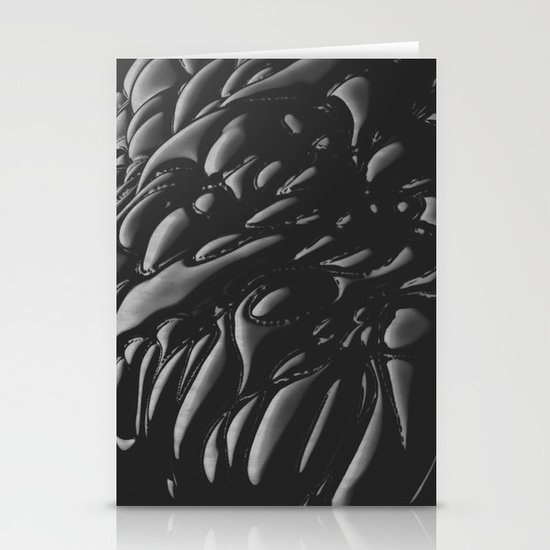 Black Brain Stationery Cards