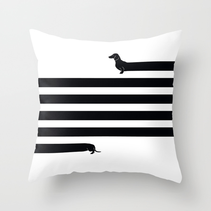 Very Long Dog Throw Pillow By Sebuncho Society6