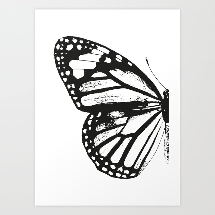 Butterfly left Art Print  Summer Collection Art Print