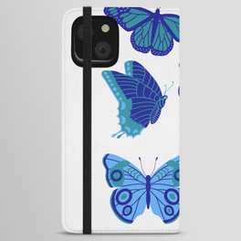 Texas Butterflies – Blue and Teal iPhone Wallet Case