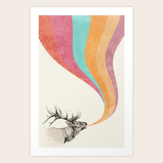 Elk Song Art Print