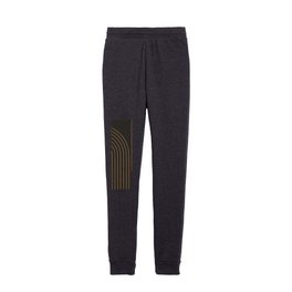 Black & Gold Arch Kids Joggers