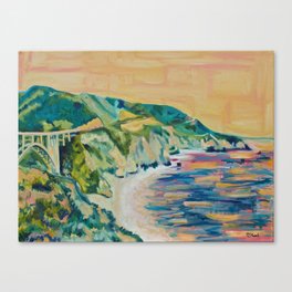 Bridge Sur, Big Sur Canvas Print