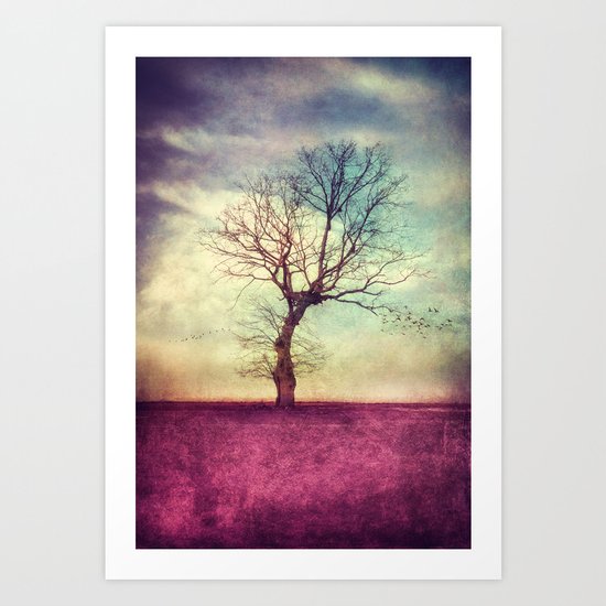 ATMOSPHERIC TREE Art Print