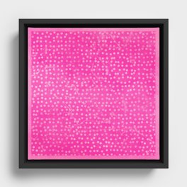 Bright Pink Framed Canvas