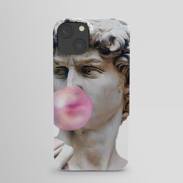 David Blowing Pink Gum iPhone Case