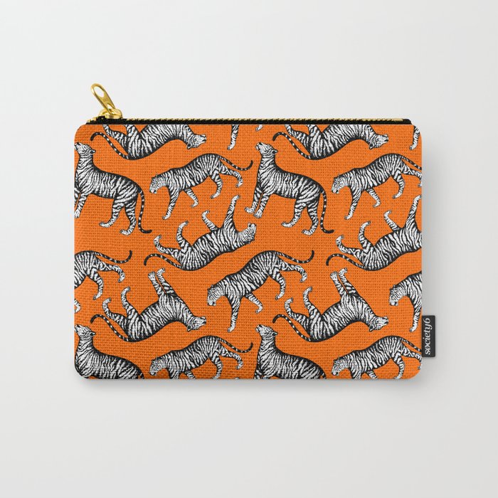 Tigers (Orange and White) Carry-All Pouch