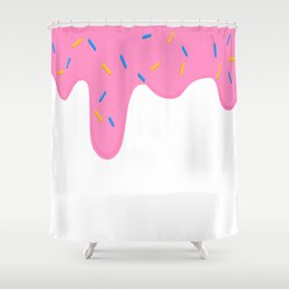 Frosting drip Shower Curtain
