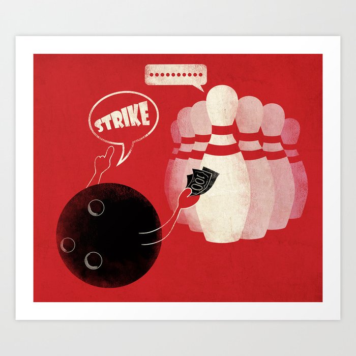 Strike! Art Print