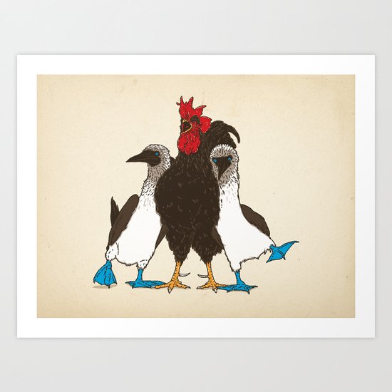 Russian Massage Art Print