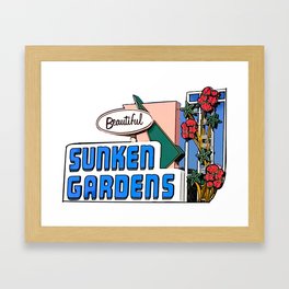 Sunken Gardens Saint Pete Framed Art Print