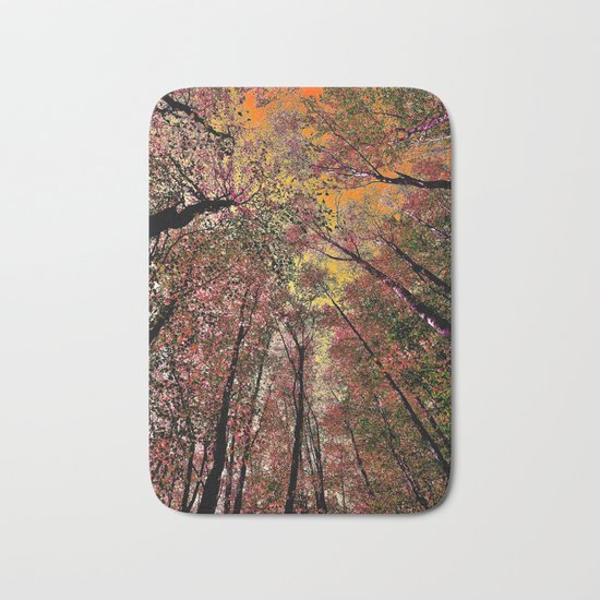 Colored forest Bath Mat
