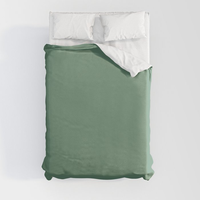 Simple Sage Green Solid Duvet Cover