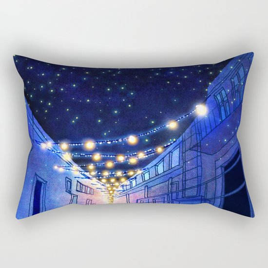 Night in the city Rectangular Pillow
