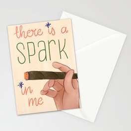 There Is A Spark In Me Stationery Cards