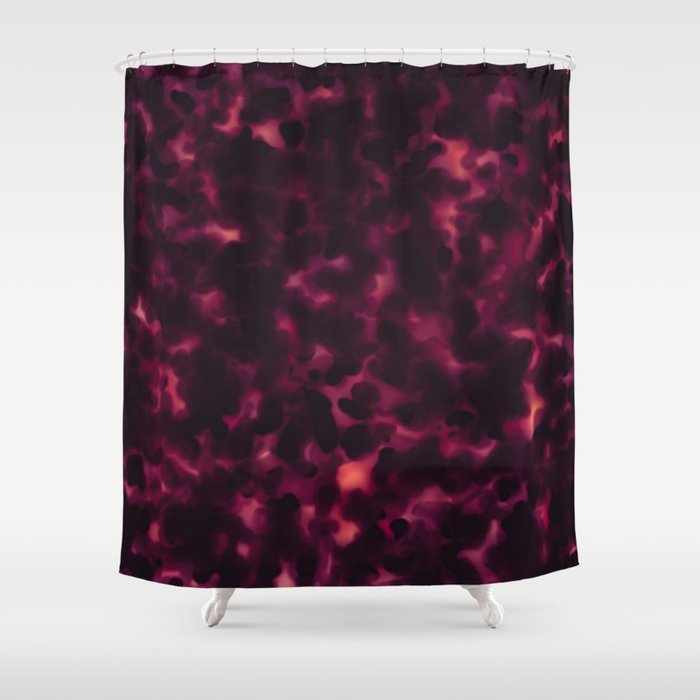 Tortoiseshell Purple Pink Classy Animal Print Pattern Shower Curtain