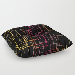 Abstract Squared Floor Pillow