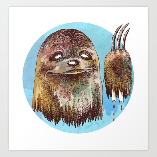 Sloth Pride Art Print